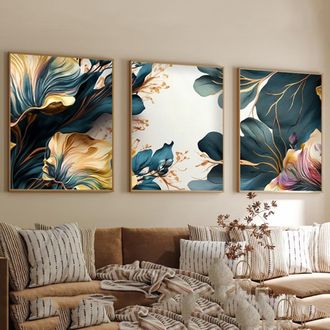 Dmora Cuadro Meneto, Estructura De Madera Nobilitada, 50x70h Cm Multicolor