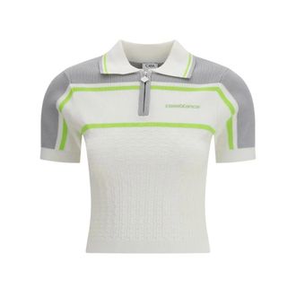 Casablanca Polo de Tenis - Tops - Mujer - Blanco - M