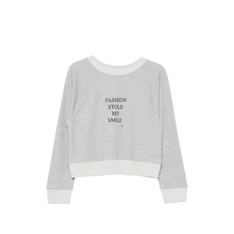 Victoria Beckham Slogan-print Raglan-sleeve Sweatshirt