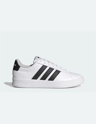 adidas Womens Adidas Grand Court 3.0 Womens White/Black Trainers - Size: UK 4 / eu 36.5 / us 5.5