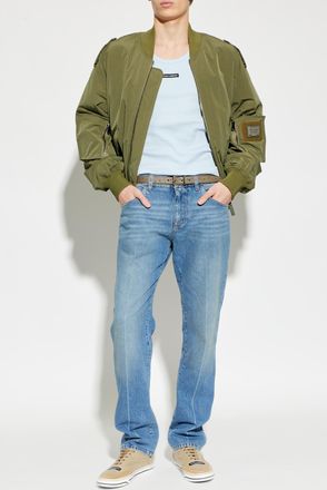 Dolce & Gabbana Ribbed Sleeveless Top, Mens, Blue