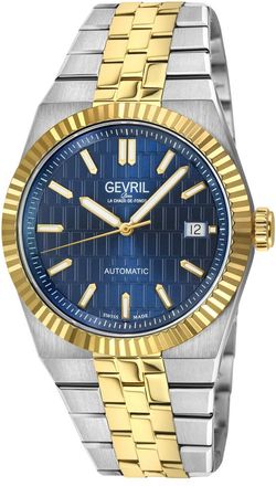 Gevril Group Pier 17 Automatic Blue Dial Mens Watch 46402B