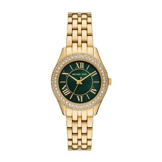 Michael Kors Gouden Harlowe horloge voor stijlvolle dragers - Dames - Horloges - Geel - ONE Size - Accessoires