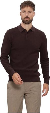 Saint Steve Saint Steve - Sander-S Polo - Heren - Tops - Bruin - Maat: 2XL Katoen