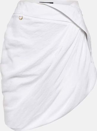 Jacquemus La Mini Jupe Saudade draped miniskirt