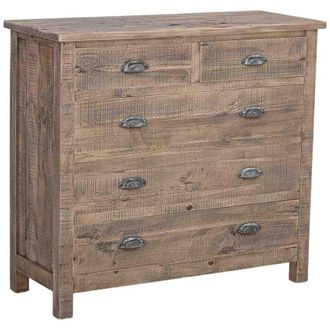 Wanderlust Deco C&oacute;moda de madera marr&oacute;n 90x40x100h cm