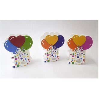 Trade Shop Trade Shop - Cuadro 12pcs Favores. 18 A&ntilde;os Globo Cumplea&ntilde;os De Madera Part&iacute;culas De Cumplea&ntilde;os
