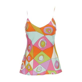 Pucci Sleeveless Top - female - Pucci - Sleeveless Tops - Multicolor - M - Tops