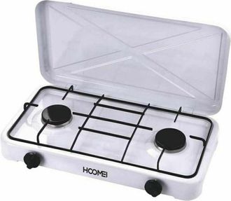 Trade Shop Trade Shop - Cucina A Gas Fornello Piano Cottura Doppio 2 Fuochi Per Uso Interno Ed Esterno