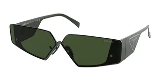 Prada PR 58ZS Asian Fit 13H02V Mens Sunglasses Green Size 70