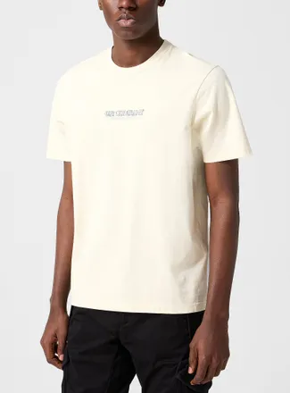C.P. Company Mens Faded effect logo T-shirt