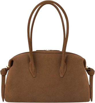 Yuzefi Brioche Duffle - Dames - Schoudertassen - Bruin - ONE Size - Leer - Tassen