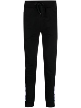 Moschino Broek met logoband - Zwart