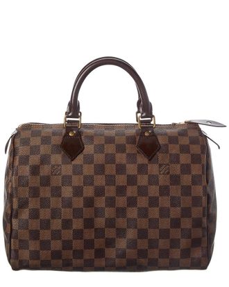 Louis Vuitton Brown Damier Ebene Coated Canvas Speedy 25 (Authentic Pre-Loved)