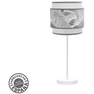 Fabrilamp L&aacute;mpara De Sobremesa Camerun 1xe14 Blanco/gris 18d - Fabrilamp