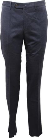 PT01 Broek in blauw katoen - Heren - Slim Fit Broeken - Blauw - 2XL - Katoen - Broeken