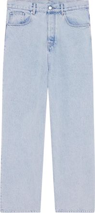 Dr&ocirc;le de Monsieur Light Blue Baggy Jeans with Vintage-Inspired Details