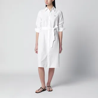 Polo Ralph Lauren White cotton shirt dress