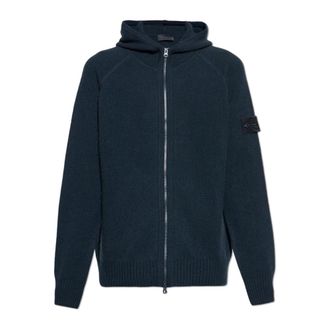 Stone Island Sweatshirts & Hoodies - Heren - Cashmere truien - Blauw - L - Kasjmier - Truien & Vesten