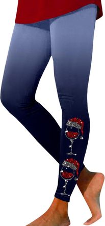 Generic Christmas Yoga Leggings for Women High Waisted Comfortable Fit with Xmas Themed Designs Including Santa Reindeer Snowflakes Perfect for Running Yoga G