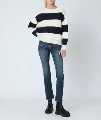 BERENICE Stripe Sweater In Navy