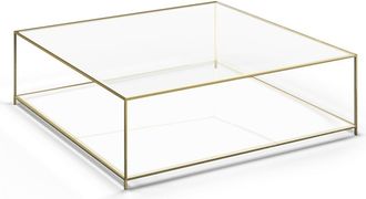 AM.PM Vierkante salontafel in gehard glas, Sybil
