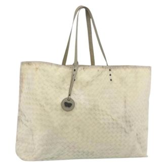 Bottega Veneta Pre-owned Tote Bags, female, Beige, Size: ONE SIZE Pre-owned Vintage Tote Bag