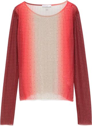 Patrizia Pepe T-shirt con strass - Arancione