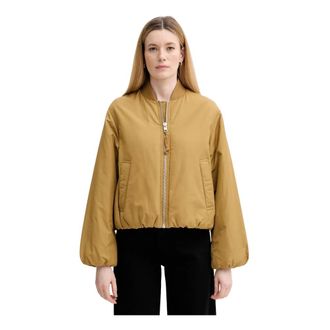 Marc O'Polo Bomber Cropped Relaxed Stile Aviatore - - Jackets - Donna - Marrone - L