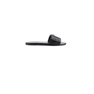 Coach Sliders, female, Black, Size: 5 1/2 US Holly Quilted Leather Slide