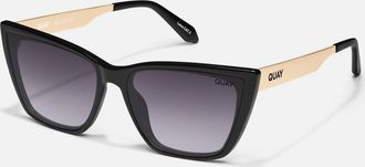 Quay Unisex - Call The Shots Remixed Sunglasses In Black/smoke