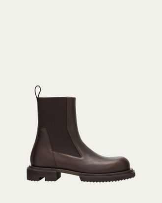 Rick Owens Beatle Gabe Leather Chelsea Boots