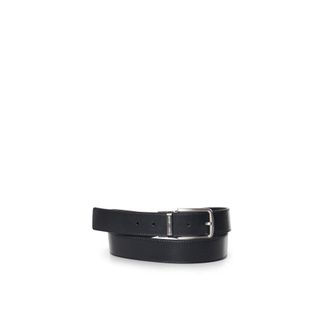 Emporio Armani Riem met logo-gegraveerde gesp - Heren - Accessoires - Blauw - Maat: ONE Size Leer