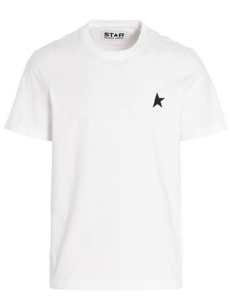 Golden Goose White Graphic Crew Neck T-Shirt