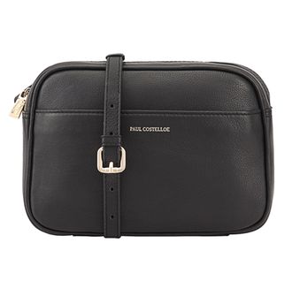 Paul Costelloe Womens Cooper Leather Cross Body Bag - Black - One Size