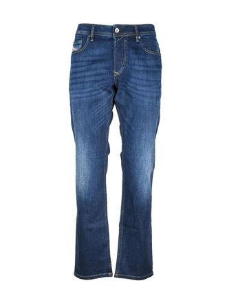 Diesel Blue Button Straight Jeans
