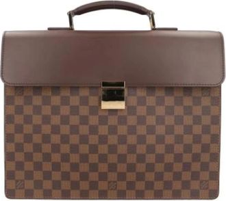 Louis Vuitton Pre-owned Damier Aktetas - Heren - Vintage Handtas - Bruin - ONE Size - Vintage