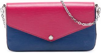 Louis Vuitton Borsa a tracolla Pochette Felicie tricolore in pelle &Eacute;pi 2016 - Rosa