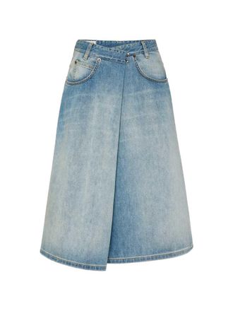 Maison Margiela spijkerrok in wikkelstijl