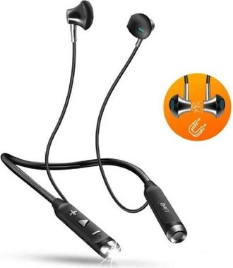 Trade Shop Trade Shop - Auricolari Magnetic Cuffie Bluetooth En Collo Con Sport Led Smartphone S800