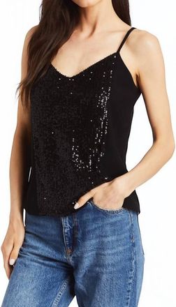 Drew Rylee Sequin Tank In Black