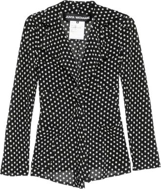 Junya Watanabe Womens Polka-Dot Ruffled Jacket