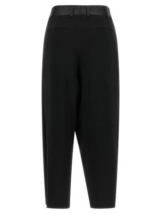 Alberto Biani Asymmetrical Wrap-Front Trousers - Black