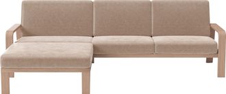 Sit&more Ecksofa »Kolding L-Form« Armlehnen aus Buchenholz in natur, verschiedene Bezüge und Farben