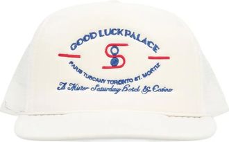 Mr. Saturday Cappello da baseball con ricamo - Bianco