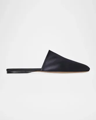 The Row Tilda Satin Slip-On Mules