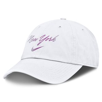 Nike New York Yankees Club Nike Mens MLB Adjustable Hat in White | NB0110ANK-A9W