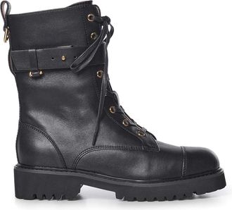 Coccinelle Leather Combat Boots