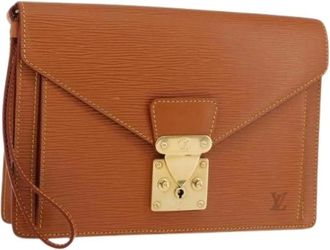 Louis Vuitton Pre-owned Clutches, female, Brown, Size: ONE SIZE Pre-owned Epi Hand Bag