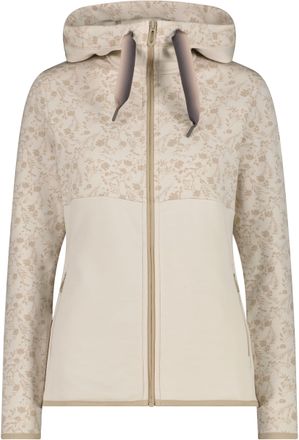 F.lli Campagnolo Funktionsjacke CMP, Damen, Gr. 36, vaniglia mel, Obermaterial: 90% Polyester, 10% Elasthan, Jacken Funktionsjacke, mit fixierter Kapuze, aus Polyester